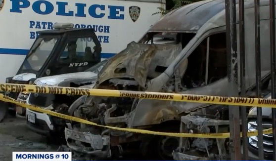 <i>WABC via CNN Newsource</i><br/>At least six marked and two unmarked vehicles