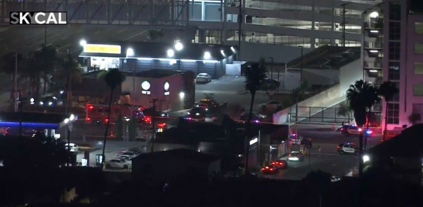 <i>KCAL/KCBS via CNN Newsource</i><br/>A driver was arrested after a crash near Inglewood's Intuit Dome injured several people late June 14.