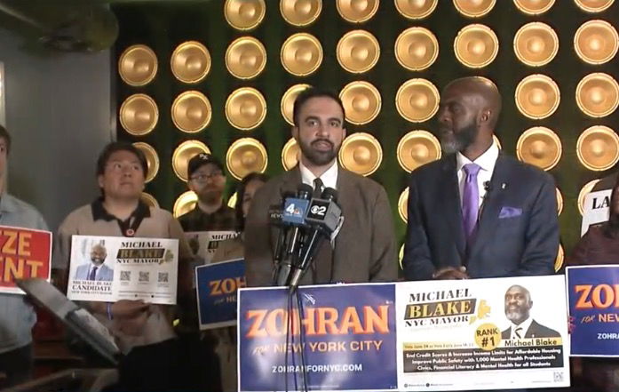 <i>WCBS via CNN Newsource</i><br/>Sen. Bernie Sanders is endorsing Assemblyman Zohran Mamdani in the New York City mayoral primary election.