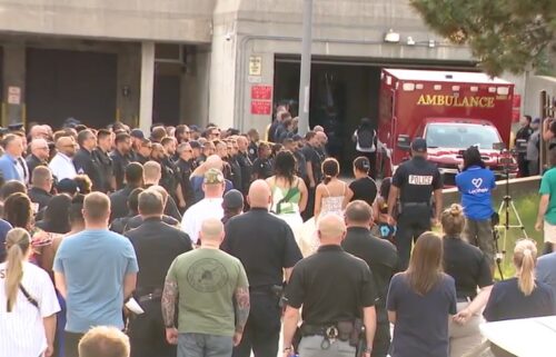 A funeral procession with hundreds of first responders escorted fallen Milwaukee police Officer Kendall Corder from the hospital to the medical examiner's office. Family