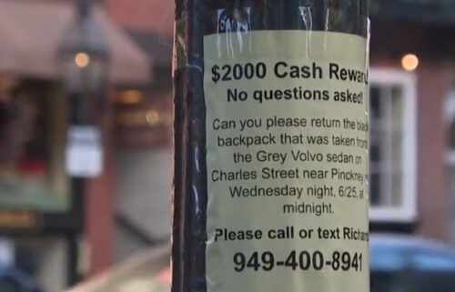 A father of the bride is seeking the public's help in finding a backpack containing personal items and his wedding speech that was stolen from a car in Boston last week.