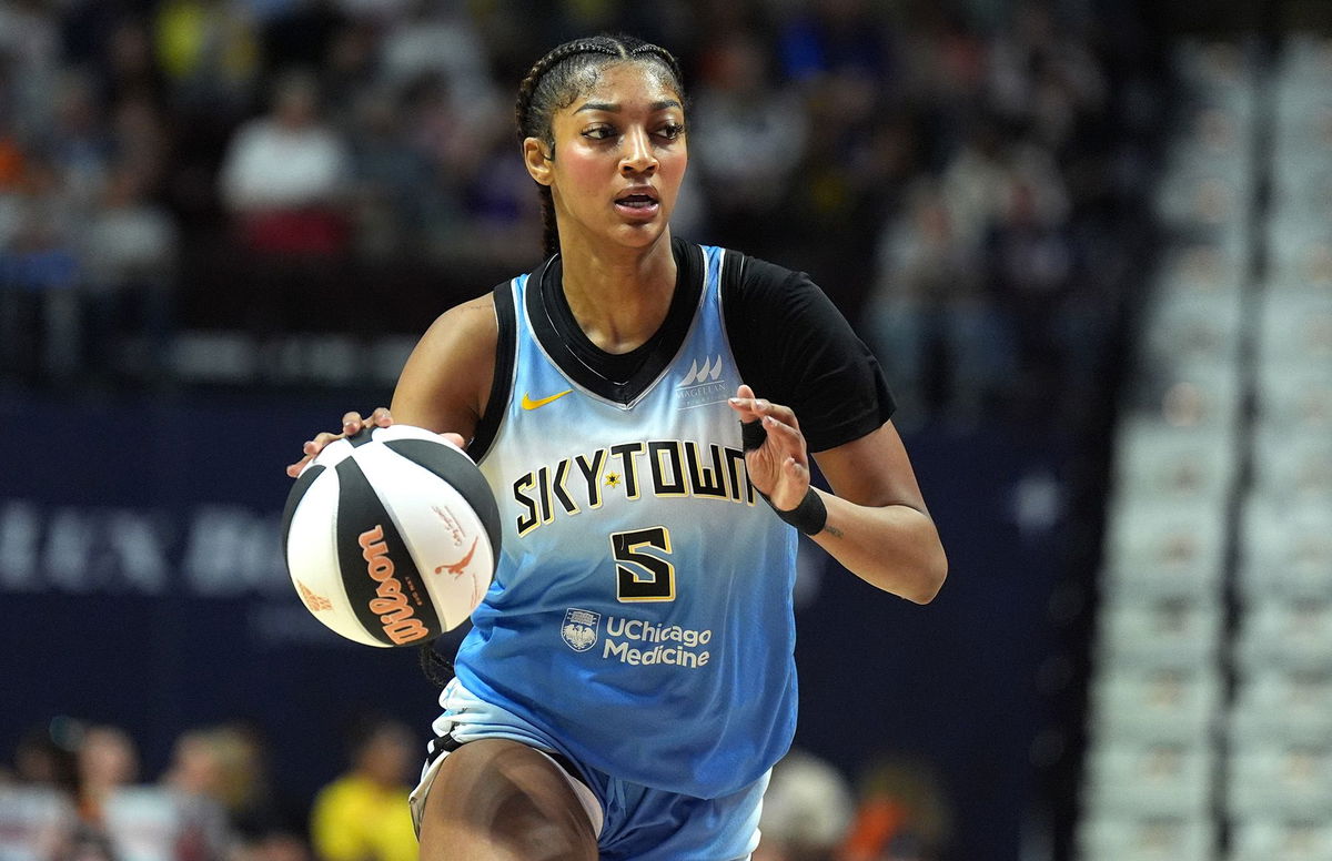 <i>David Butler II/Imagn Images/Reuters via CNN Newsource</i><br/>Angel Reese recorded her first career triple-double on Sunday.