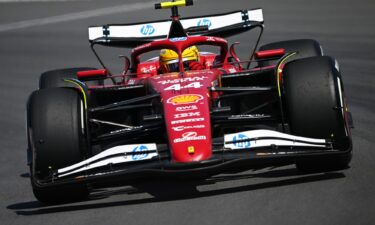 Lewis Hamilton finished sixth after suffering damage to his car early in the race.