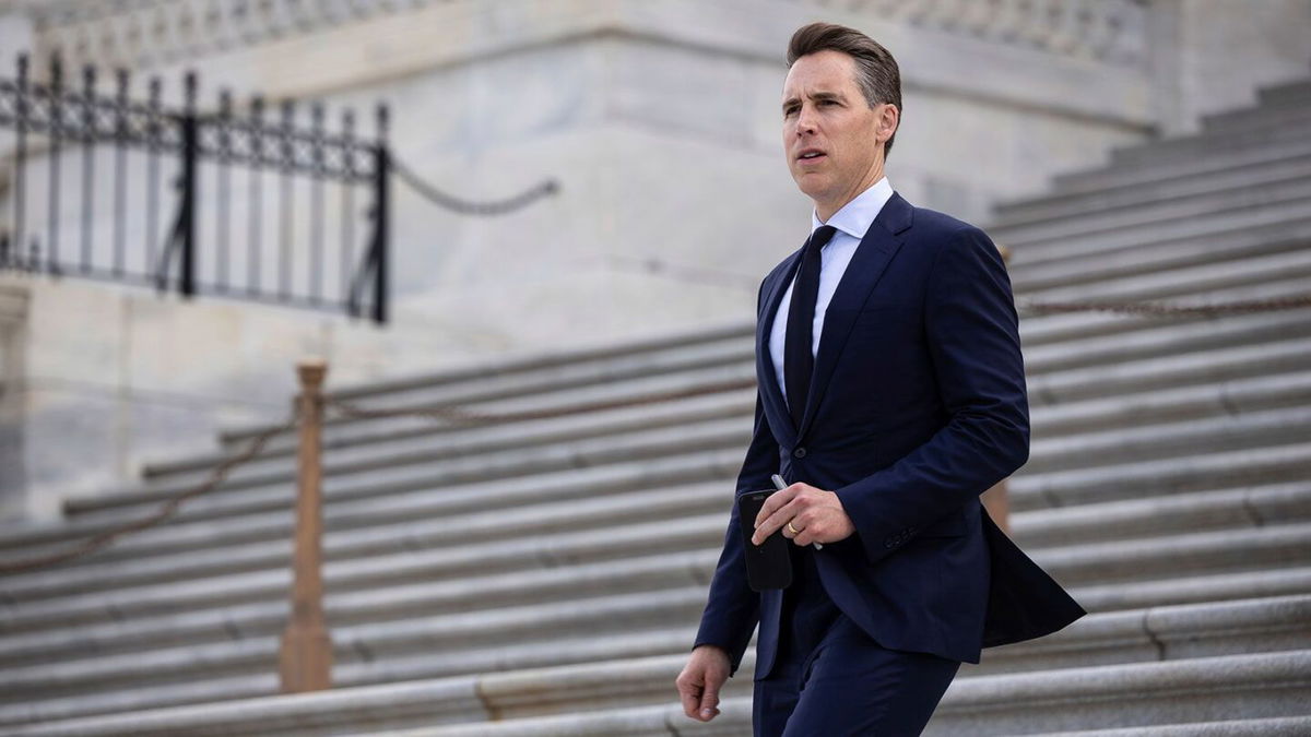 <i>Francis Chung/POLITICO/AP/File via CNN Newsource</i><br/>Repulican Senator Josh Hawley of Missouri is one of he sponsors of a bill introduced last week to raise the federal minimum wage to $15 an hour.