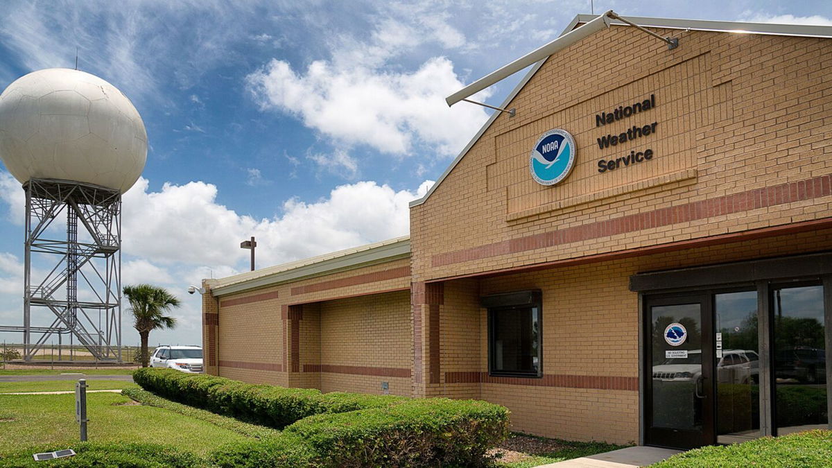 <i>David Pike/Valley Morning Star via AP via CNN Newsource</i><br/>The National Weather Service monitoring station is pictured in Brownsville