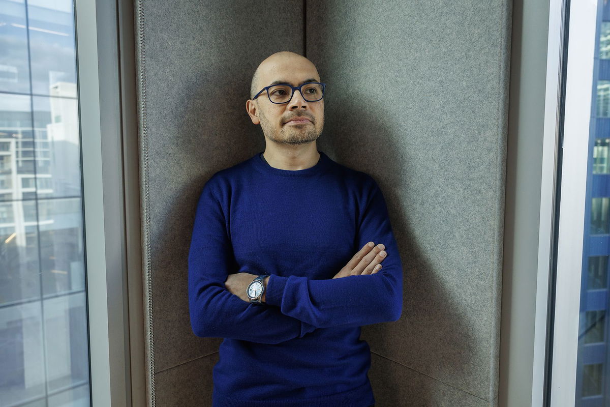 <i>Dan Kitwood/Getty Images via CNN Newsource</i><br/>Google DeepMind Founder and CEO Demis Hassabis poses for a photograph after the announcement that he and John M. Jumper