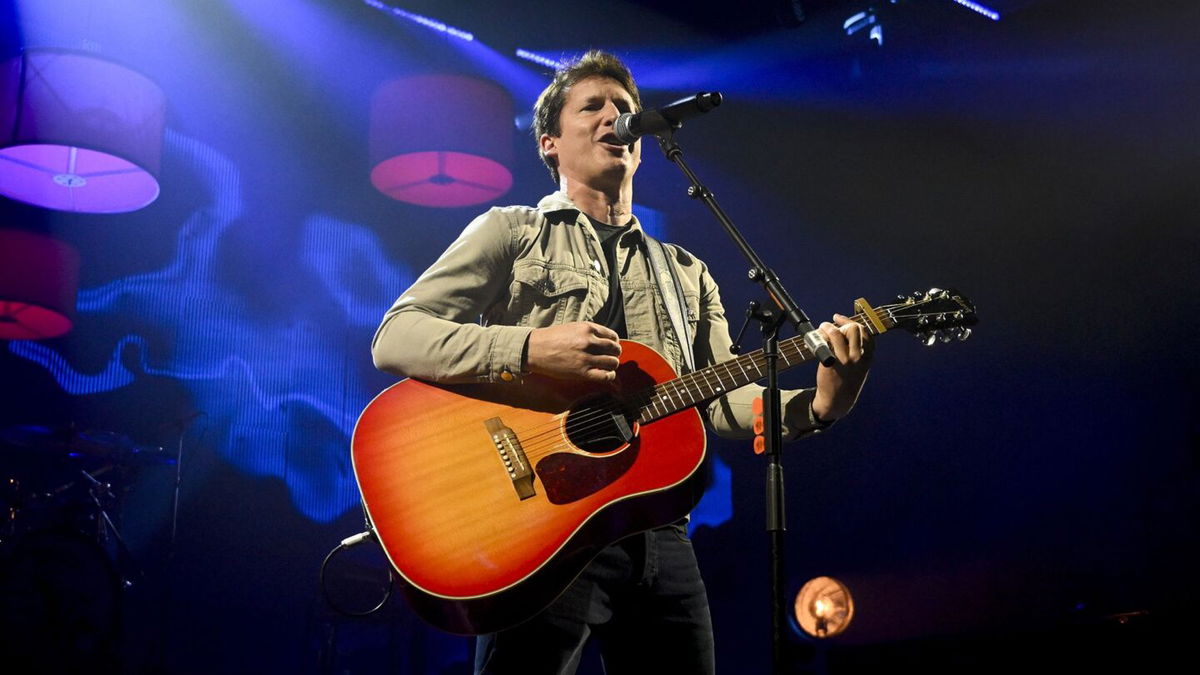 <i>Ondrej Deml/CTK/AP via CNN Newsource</i><br/>James Blunt performing in 2024.