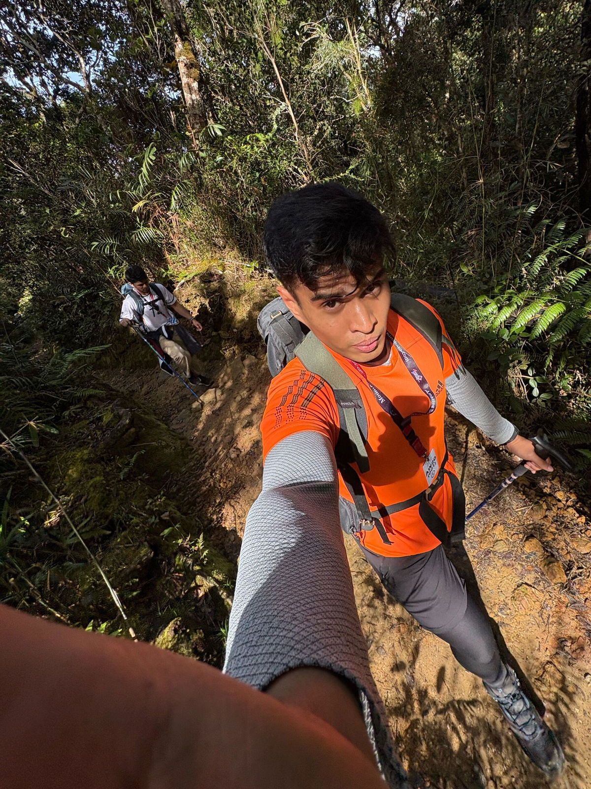 <i>Amazing Borneo Tours via CNN Newsource</i><br/>Uzayr and Patel at Low's Peak on the UNESCO-listed mountain.