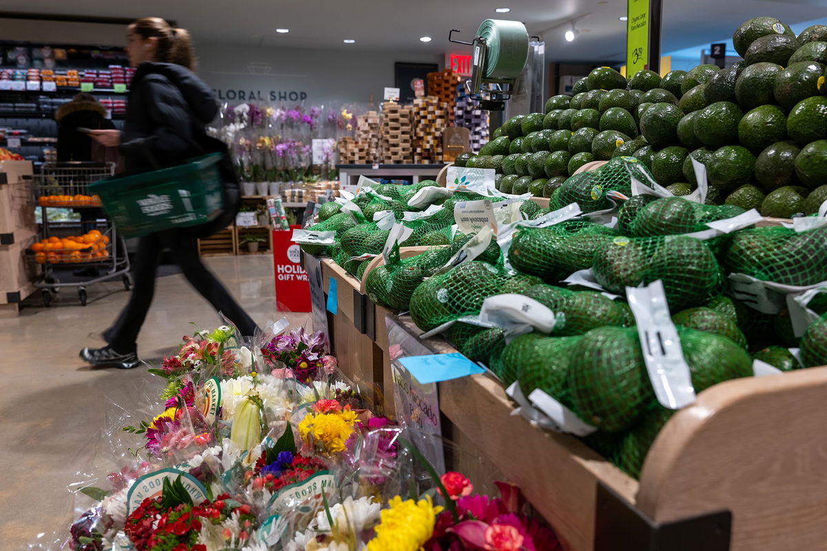 <i>Spencer Platt/Getty Images via CNN Newsource</i><br/>A Whole Foods grocery store in New York City.