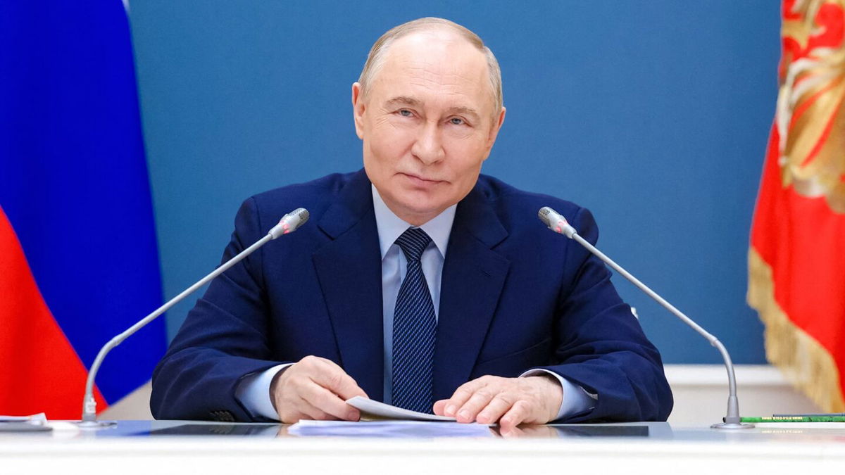 <i>Alexander Kazakov/AFP/Getty Images via CNN Newsource</i><br/>In this pool photograph distributed by the Russian state agency Sputnik