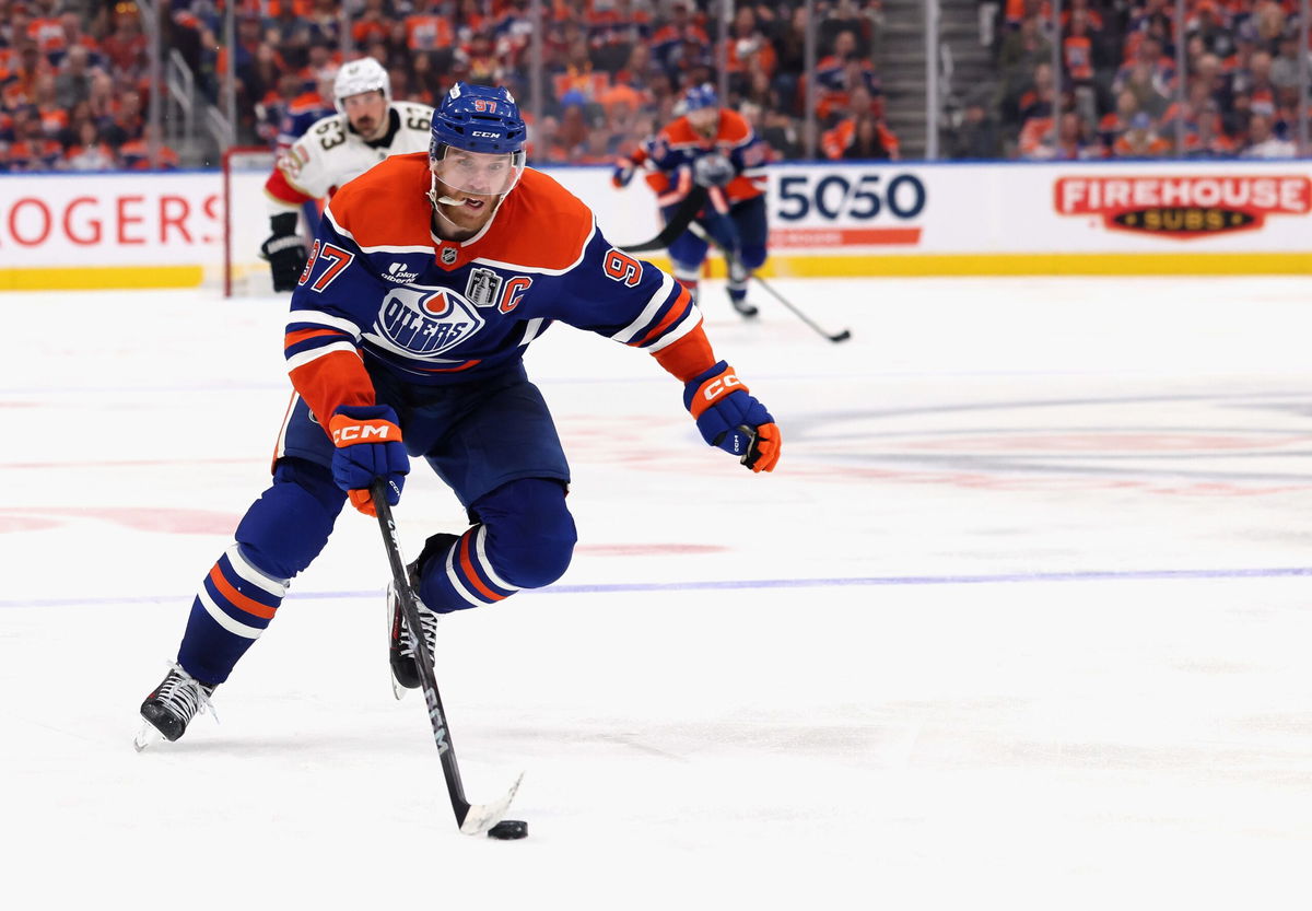 <i>Bruce Bennett/Getty Images via CNN Newsource</i><br/>The Oilers' Connor McDavid (No. 97) and teammate Leon Draisaitl lead all players in playoff points this postseason.