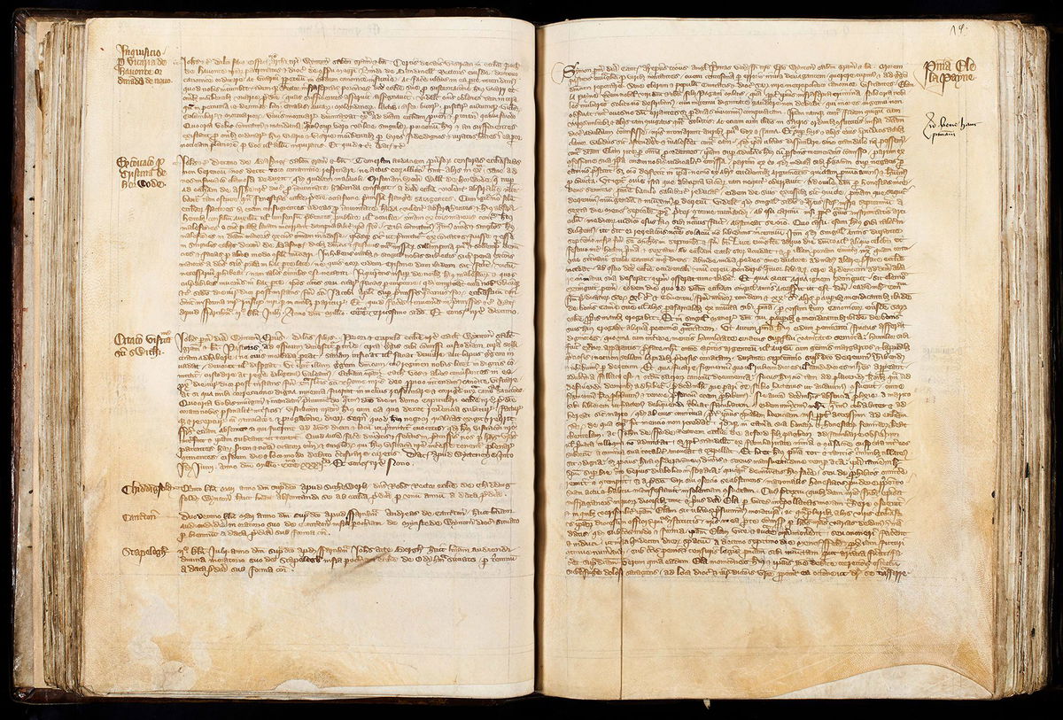 <i>Register of John de Stratford/Hampshire Archives/Hampshire County Council via CNN Newsource</i><br/>The Archbishop of Canterbury's 1332 letter accused Ela Fitzpayne