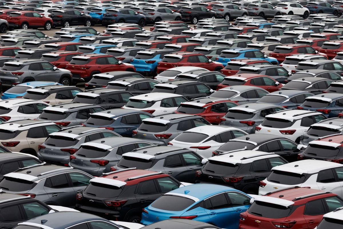 <i>SeongJoon Cho/Bloomberg/Getty Images via CNN Newsource</i><br/>General Motors vehicles are ready for export in South Korea on May 20. The company's CEO