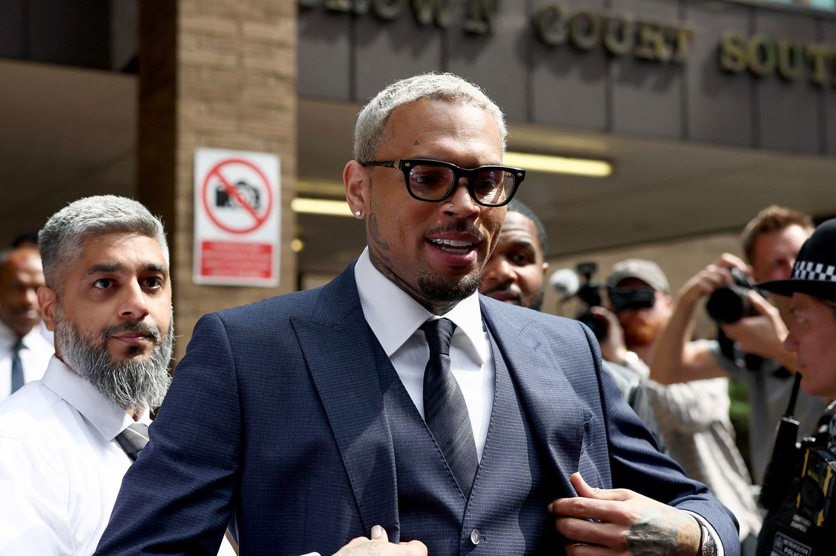 <i>Isabel Infantes/Reuters via CNN Newsource</i><br/>US singer Chris Brown