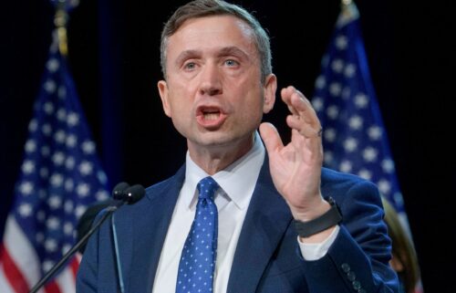Democratic National Committee chairman Ken Martin speaks after winning the vote at the Democratic National Committee winter meeting at the Gaylord National Resort and Convention Center in National Harbor