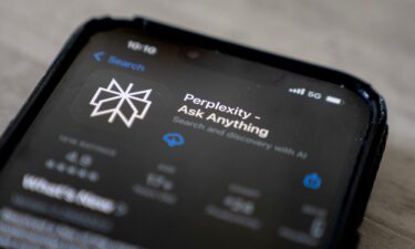 The Perplexity app in the Apple App Store in June.