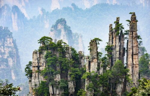 China's Zhangjiajie National Forest Park is part of the Wulingyuan Scenic Area