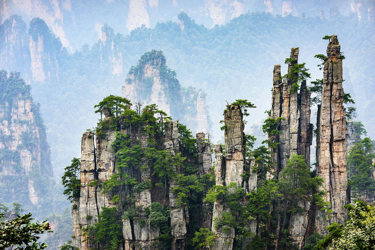 <i>aphotostory/iStockphoto/Getty Images via CNN Newsource</i><br/>China's Zhangjiajie National Forest Park is part of the Wulingyuan Scenic Area