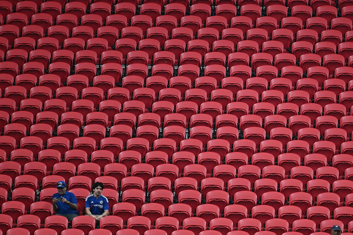 <i>Paul Ellis/AFP/Getty Images via CNN Newsource</i><br/>The match was played on a workday and almost 1