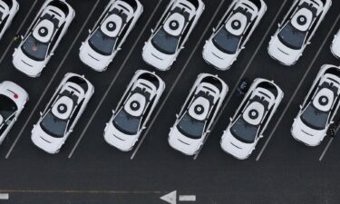 In an aerial view