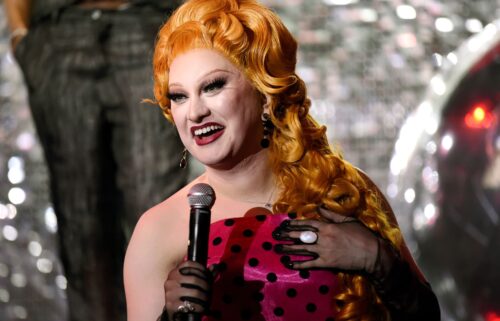 Cole Escola appears during a Broadway performance of "Oh
