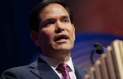 US Secretary of State Marco Rubio speaks during the American Compass New World Gala at the National Building Museum on June 3