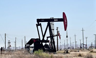 Pumpjacks in oilfields in Kern County