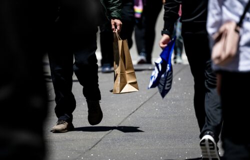 Shoppers in San Francisco. Consumers have been more cautious spenders lately.