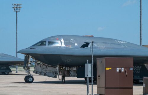 An Air Force B-2 Spirit stealth bomber returns from the US attack on Iran's nuclear facilities to Whiteman Air Force Base in Missouri.