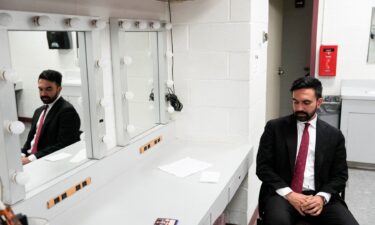 Zohran Mamdani preps before the New York City Democratic Mayoral Primary Debate at the John Jay College of Criminal Justice in the Gerald W. Lynch Theater in New York City on June 12.
