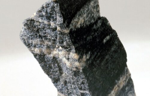 A close up picture of the 4.16 billion-year-old rocks from the Nuvvuagittuq greenstone belt