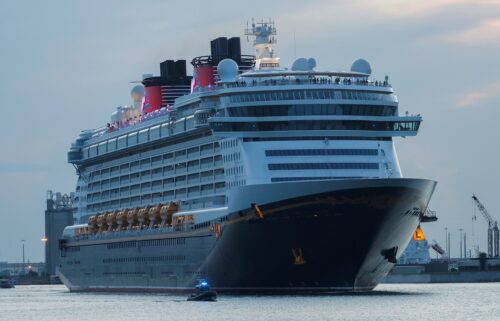 The Disney Dream rescue team rescued the two passengers who fell overboard.