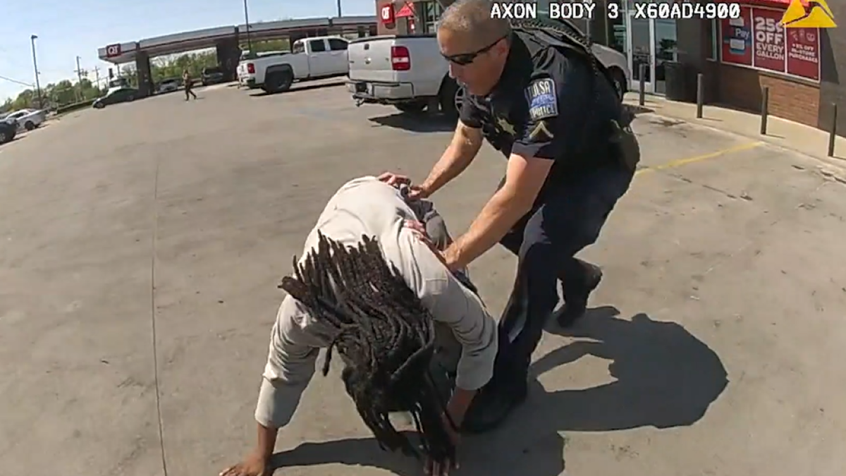 <i>Tulsa Police Department/KJRH via CNN Newsource</i><br/>A Tulsa County judge ordered the case of Kemonte Hampton to be decided by a jury. He faces misdemeanor charges of obstructing an officer and jaywalking.