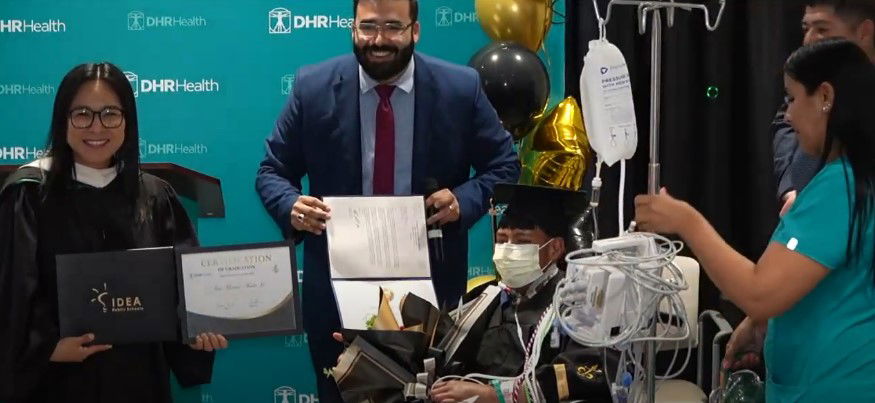 <i>KRGV via CNN Newsource</i><br/>DHR Health held a graduation ceremony for two siblings from Rio Hondo and a PSJA graduate.