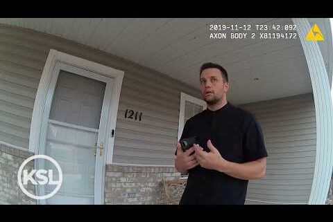 Brandon Boudreaux showing an American Fork police officer security footage of Melani Pawlowski at the house on November 12