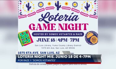 Noche de Lotería para la Comunidad en Biblioteca de San Luis este 18 de Junio