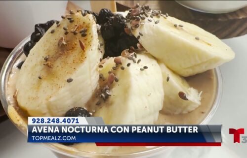 Receta de Avena Nocturna con Crema de Cacahuate con Chef Lucy