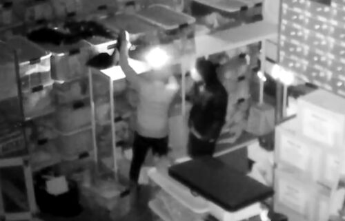 Deputies said the warehouse contained many sneakers