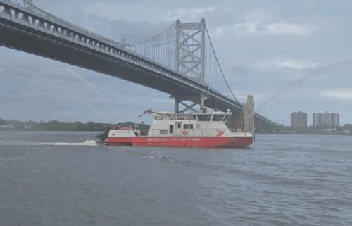 About a dozen boats lined the route and showed off their Philly pride for the fourth annual Deck the Hulls boat parade and pier party at the Cherry Street Pier.