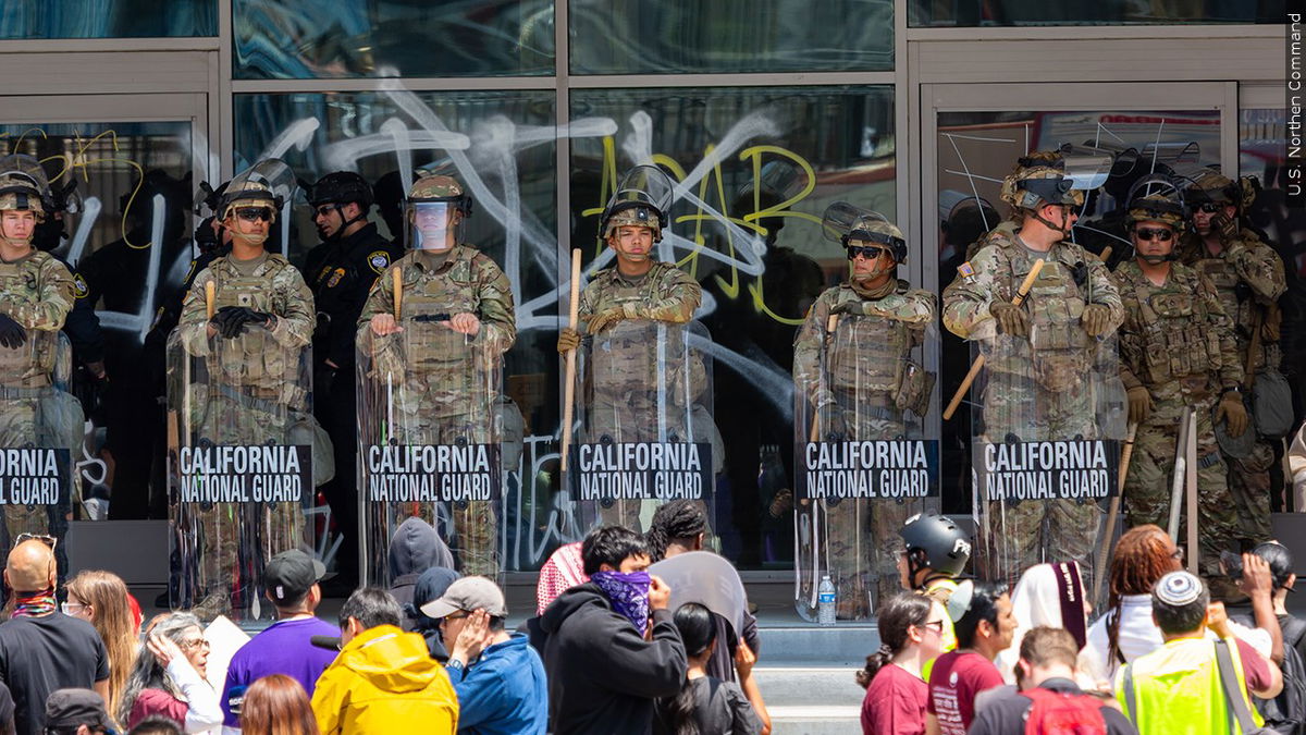 PHOTO: California National Guard at the L.A. Protests, Photo Date: 06/09/2025