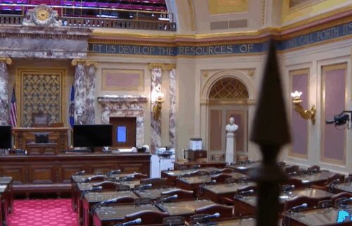 Capitol security found a naked man inside the Minnesota Senate chamber late night on July 25 while the building was closed to the public