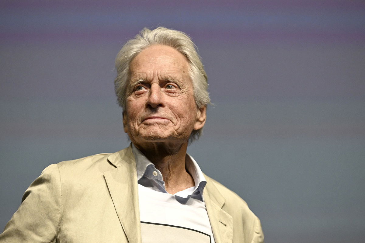 <i>Katerina Sulova/CTK/AP via CNN Newsource</i><br/>Michael Douglas attended the Karlovy Vary International Film Festival on July 6.