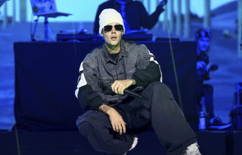 Justin Bieber performs on stage at London's O2 Arena on December 11