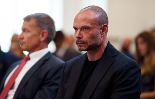Dan Bongino during a forum at the Heritage Foundation in Washington