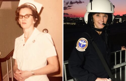 Jackie Desmond (fourth from left) joined the Nurses' Health Study in 1978 at age 21.