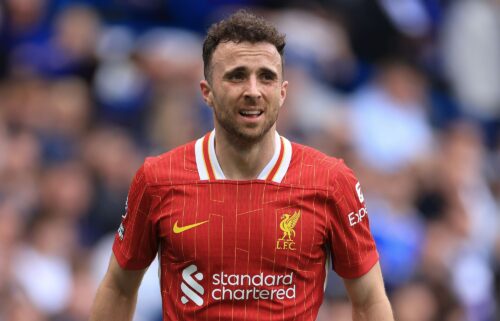 Diogo Jota was part of the Liverpool team which won a record-equaling 20th top-flight title in April.