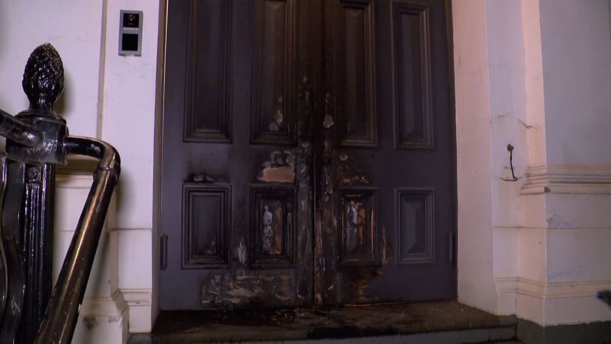 <i>Seven Network Australia via CNN Newsource</i><br/>This screengrab taken from a video shows the aftermath of an arson attack on a synagogue in East Melbourne