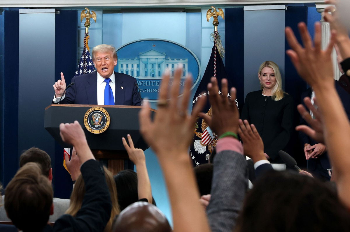 <i>Joe Raedle/Getty Images via CNN Newsource</i><br/>U.S. President Donald Trump