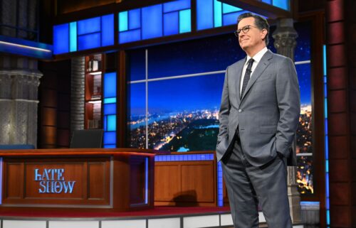 The Late Show with Stephen Colbert films a show on September 19