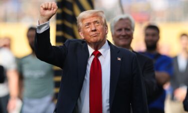There appeared to be some confusion among Chelsea players during their trophy celebrations when President Donald Trump remained on stage.